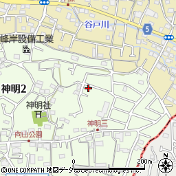 東京都武蔵村山市神明2丁目104-28周辺の地図