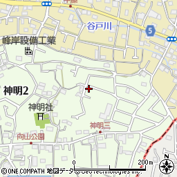東京都武蔵村山市神明2丁目104-27周辺の地図