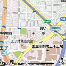 東京都北区王子1丁目25-12周辺の地図