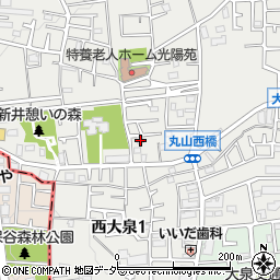 東京都練馬区西大泉5丁目16-10周辺の地図