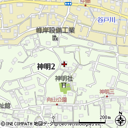 東京都武蔵村山市神明2丁目78-1周辺の地図