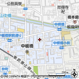 東京都板橋区中板橋周辺の地図