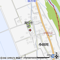 山梨県韮崎市中田町小田川652周辺の地図