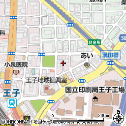 東京都北区王子1丁目25周辺の地図