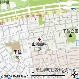 東京都足立区千住大川町47周辺の地図