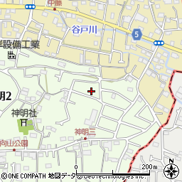 東京都武蔵村山市神明2丁目104-54周辺の地図