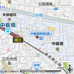 松屋中板橋店周辺の地図