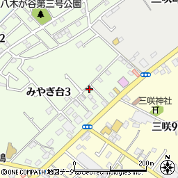 三咲動物病院周辺の地図