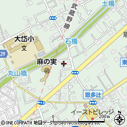 東京都東村山市恩多町3丁目10周辺の地図