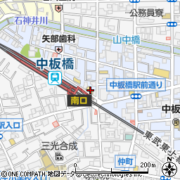 ドトールコーヒーショップ 中板橋北口店周辺の地図