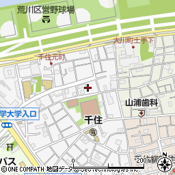 東京都足立区千住元町26周辺の地図