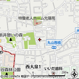 東京都練馬区西大泉5丁目16周辺の地図