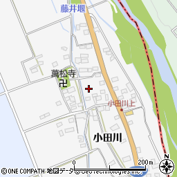 山梨県韮崎市中田町小田川1335周辺の地図