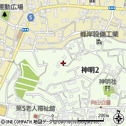 東京都武蔵村山市神明2丁目41-2周辺の地図
