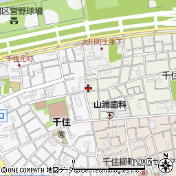 ウエストパーキング千住大川町駐車場周辺の地図