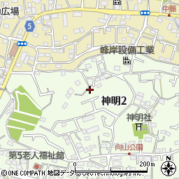 東京都武蔵村山市神明2丁目37周辺の地図
