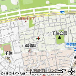 東京都足立区千住大川町39周辺の地図