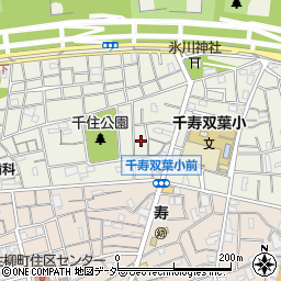 東京都足立区千住大川町22周辺の地図