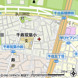 東京都足立区千住大川町8周辺の地図