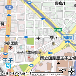 東京都北区王子1丁目25-8周辺の地図