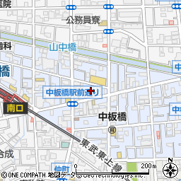 東京都板橋区中板橋15周辺の地図
