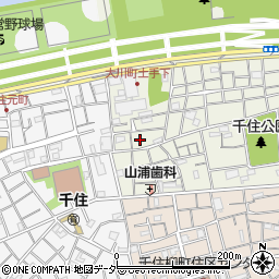 東京都足立区千住大川町46周辺の地図
