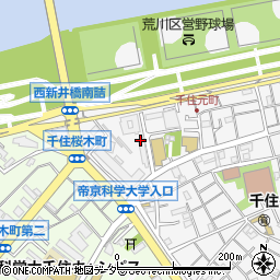 東京都足立区千住元町34周辺の地図