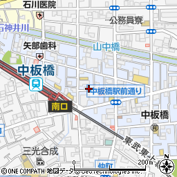 東京都板橋区中板橋20周辺の地図