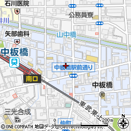 東京都板橋区中板橋21周辺の地図