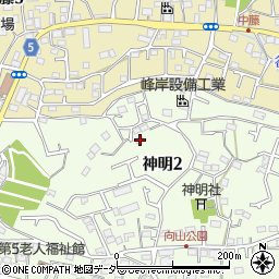東京都武蔵村山市神明2丁目62-5周辺の地図