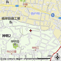 東京都武蔵村山市神明2丁目103-11周辺の地図