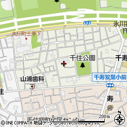 東京都足立区千住大川町周辺の地図