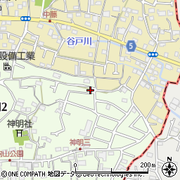 東京都武蔵村山市神明2丁目103-5周辺の地図