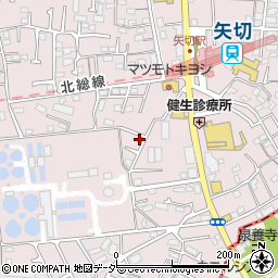 千葉県松戸市栗山119周辺の地図