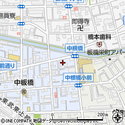 東京都板橋区中板橋4周辺の地図