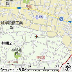 東京都武蔵村山市神明2丁目103周辺の地図