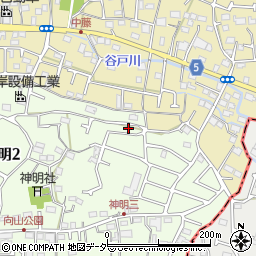東京都武蔵村山市神明2丁目103-7周辺の地図