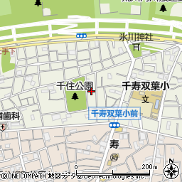 東京都足立区千住大川町23周辺の地図
