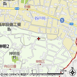 東京都武蔵村山市神明2丁目103-9周辺の地図