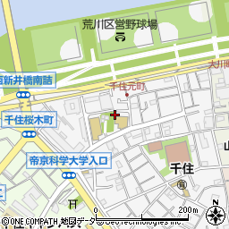 東京都足立区千住元町33周辺の地図