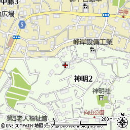 東京都武蔵村山市神明2丁目63周辺の地図