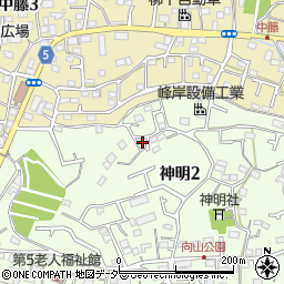 東京都武蔵村山市神明2丁目63-1周辺の地図