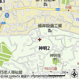 東京都武蔵村山市神明2丁目62周辺の地図