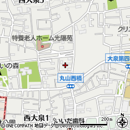 東京都練馬区西大泉5丁目16-37周辺の地図