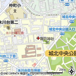 東京都練馬区氷川台2丁目8周辺の地図