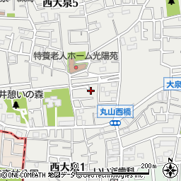 東京都練馬区西大泉5丁目16-14周辺の地図