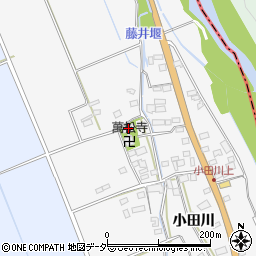山梨県韮崎市中田町小田川637周辺の地図