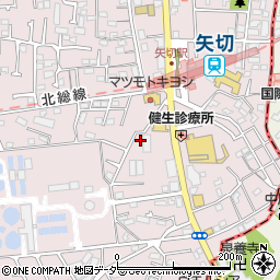 千葉県松戸市栗山33周辺の地図
