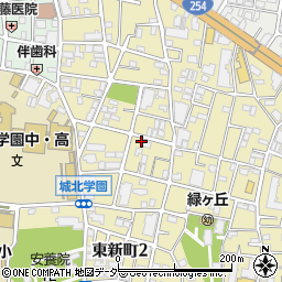 東京都板橋区東新町周辺の地図