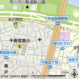 東京都足立区千住大川町7周辺の地図